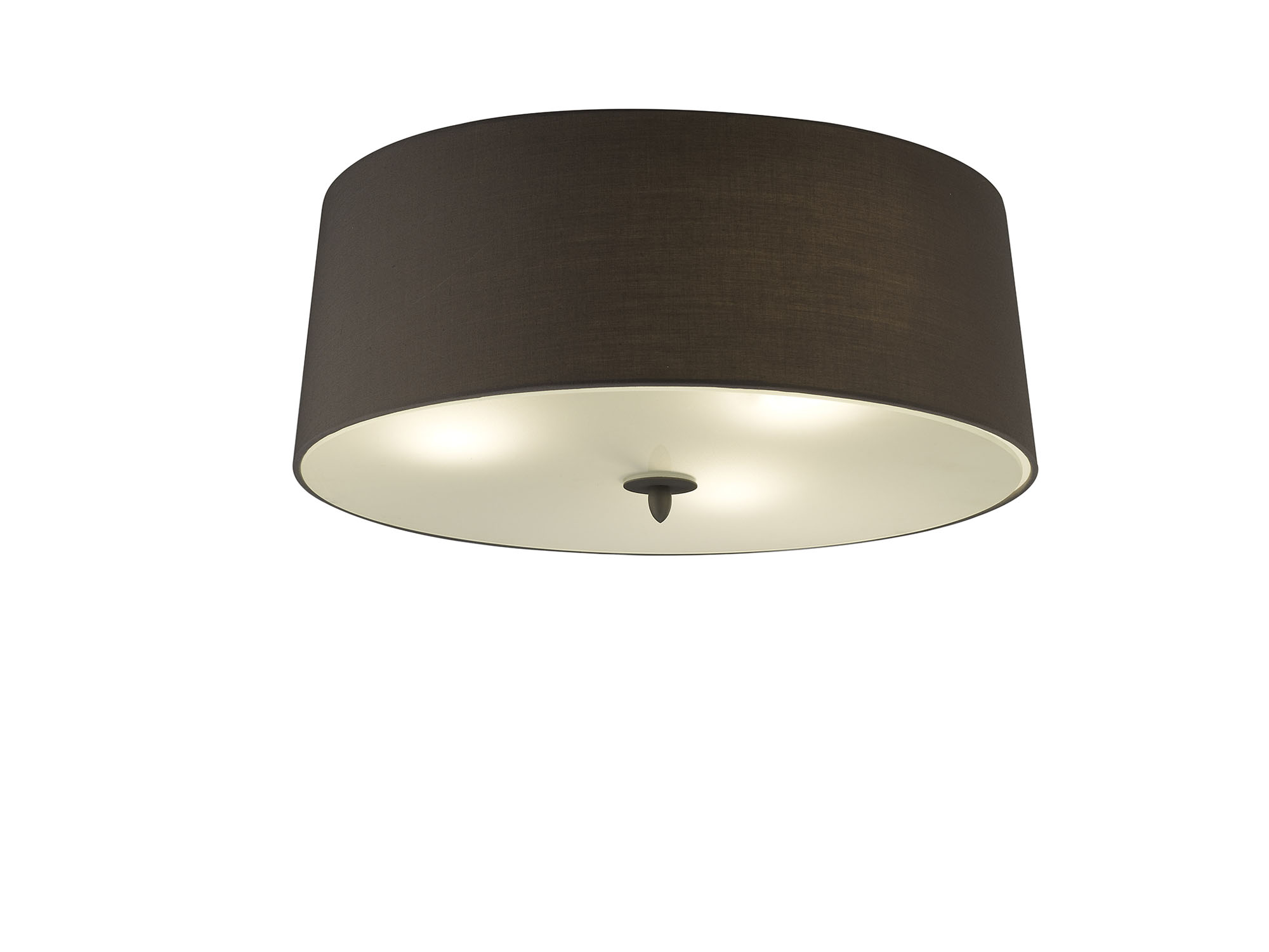 M3685  Lua  Flush Ceiling 3 Light Ash Grey